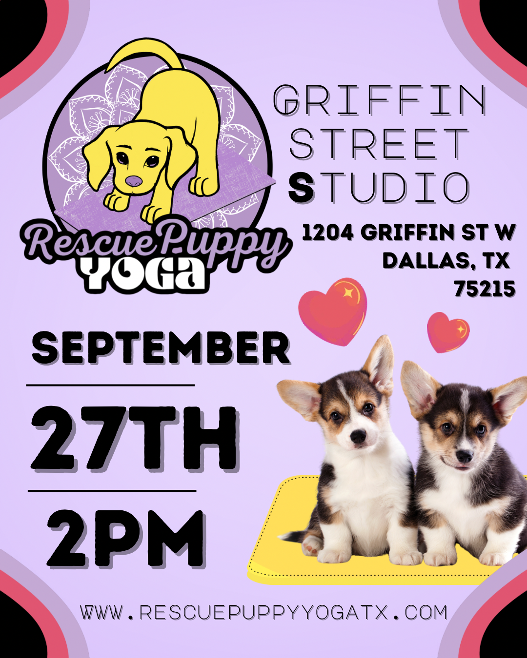 Rescue Puppy Yoga @ Griffin Street Studio