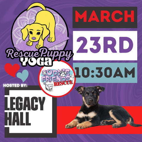 Rescue Puppy Yoga @ Legacy Hall