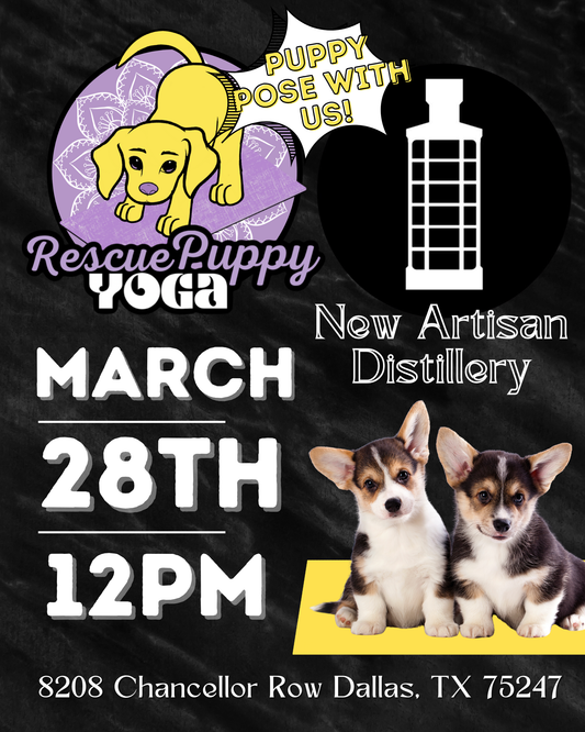 Rescue Puppy Yoga @ New Artisan Distillery