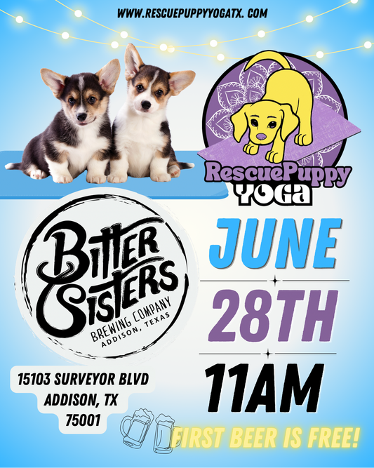 Rescue Puppy Yoga @ Bitter Sisters Brewing Company