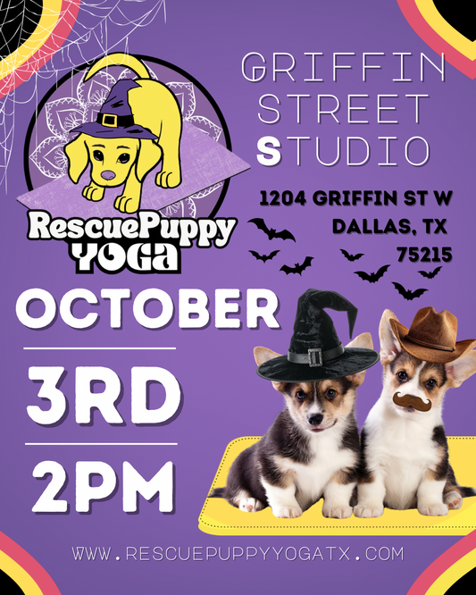 Rescue Puppy Yoga Halloween @ Griffin Street Studio