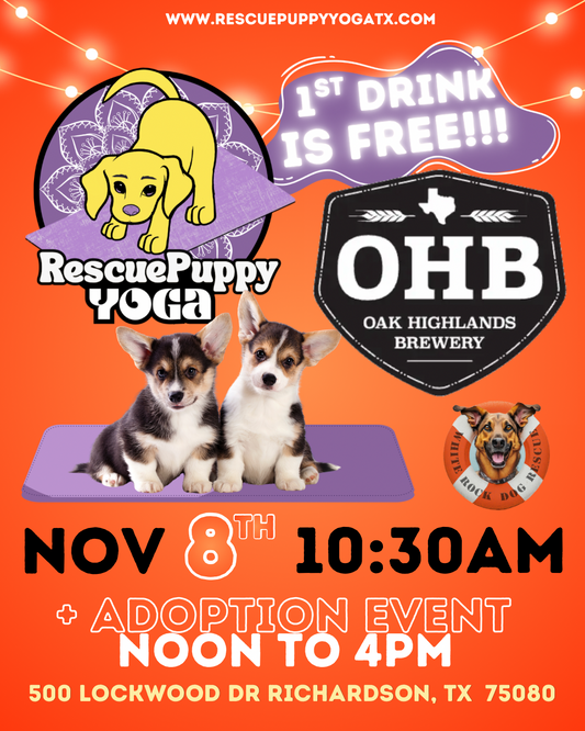 Rescue Puppy Yoga @ Oak Highlands Brewery