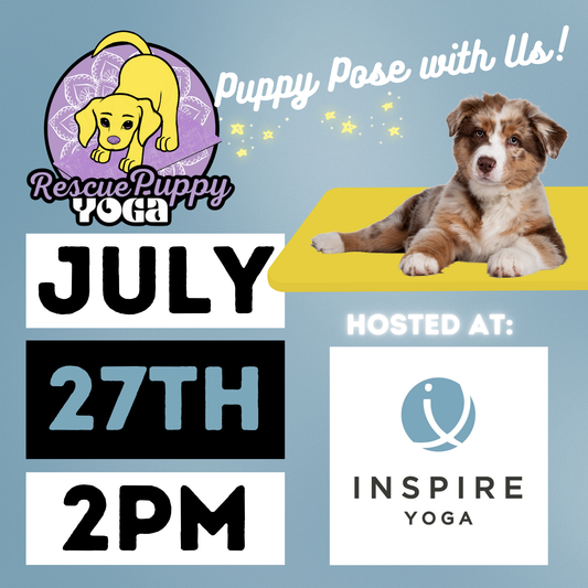 Rescue Puppy Yoga @ Inspire Yoga Colleyville
